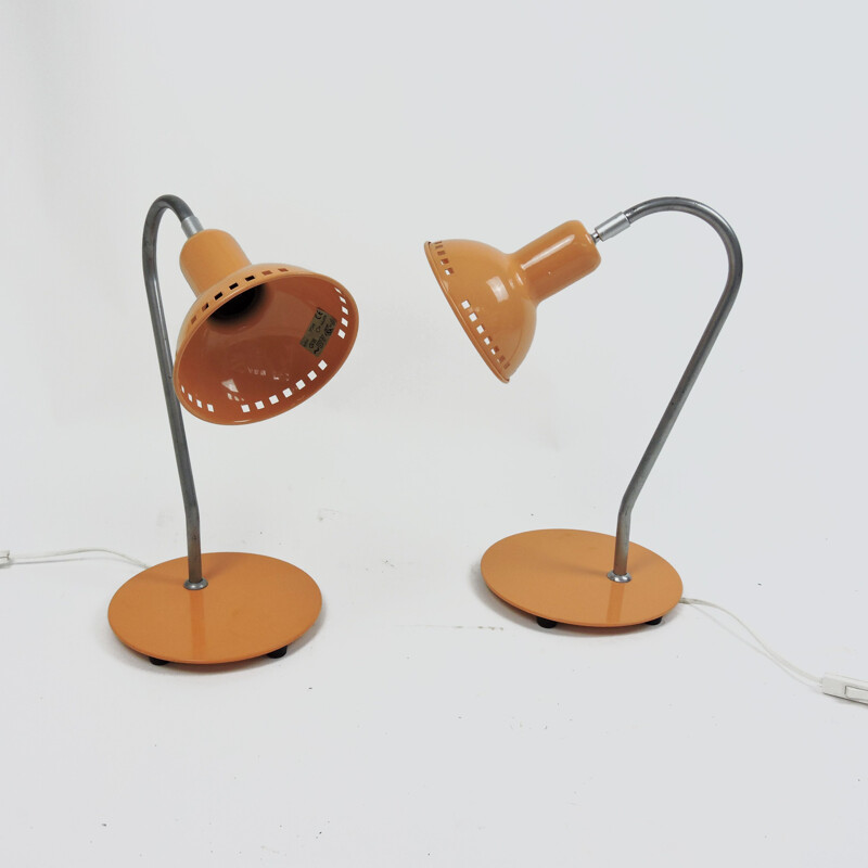 Ensemble de 2 lampes de bureau vintage réglables, 1970