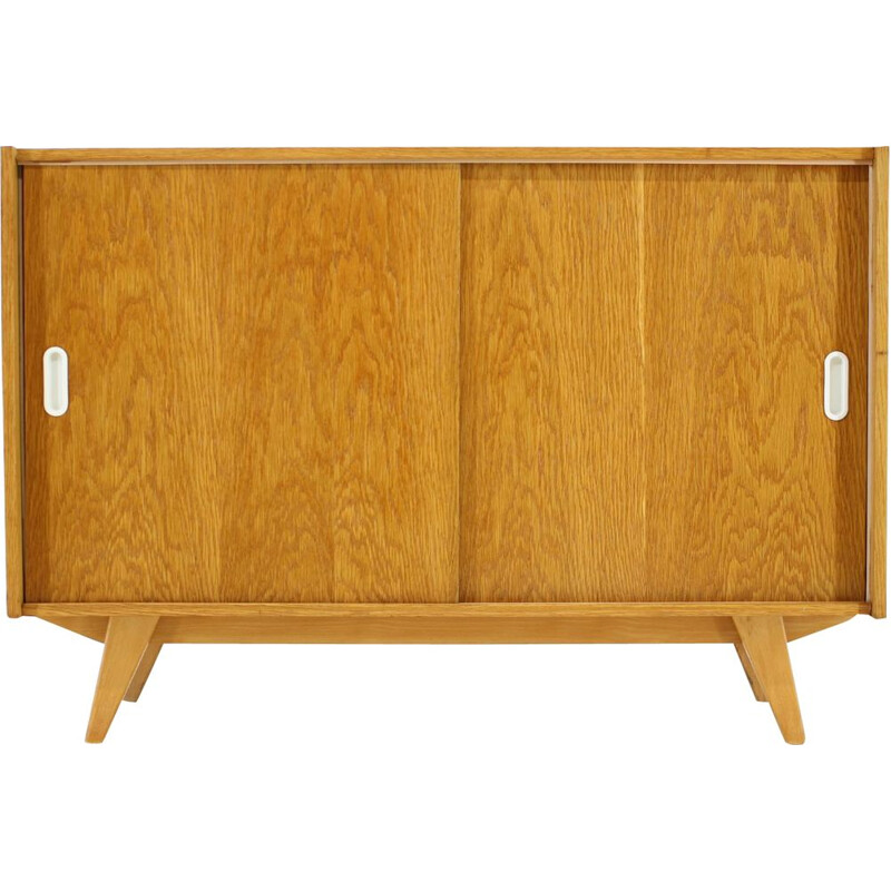 Vintage sideboard in oak wood by Jiří Jiroutek, Czechoslovakia, 1960s