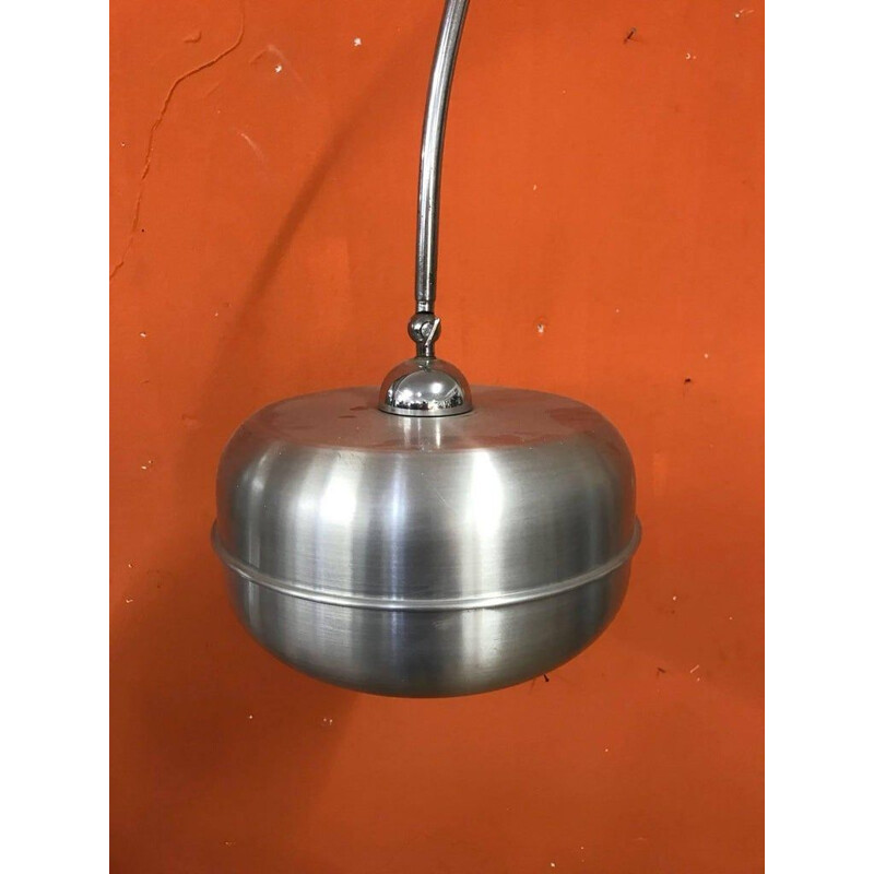 Vintage stalen verstelbare vloerlamp, 1970