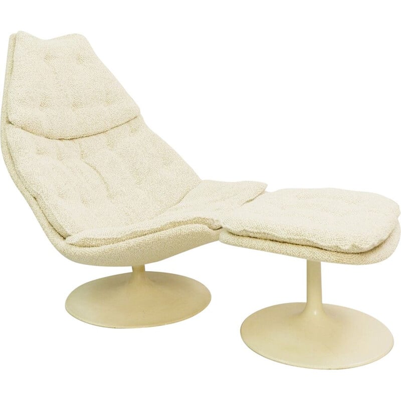 Lounge Chair F588, Geoffrey Harcourt F588 for Artifort with Ottoman