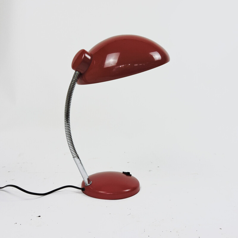 Vintage-Lampe verstellbar rot, 1950