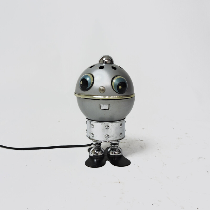 Vintage robot lamp by Satco, Italy, 1970s
