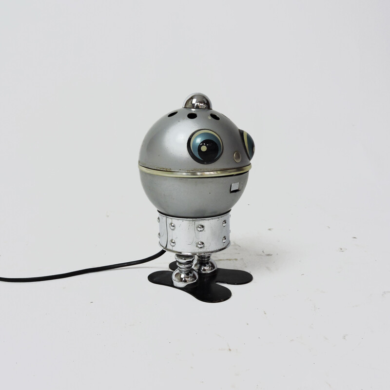 Vintage robot lamp by Satco, Italy, 1970s