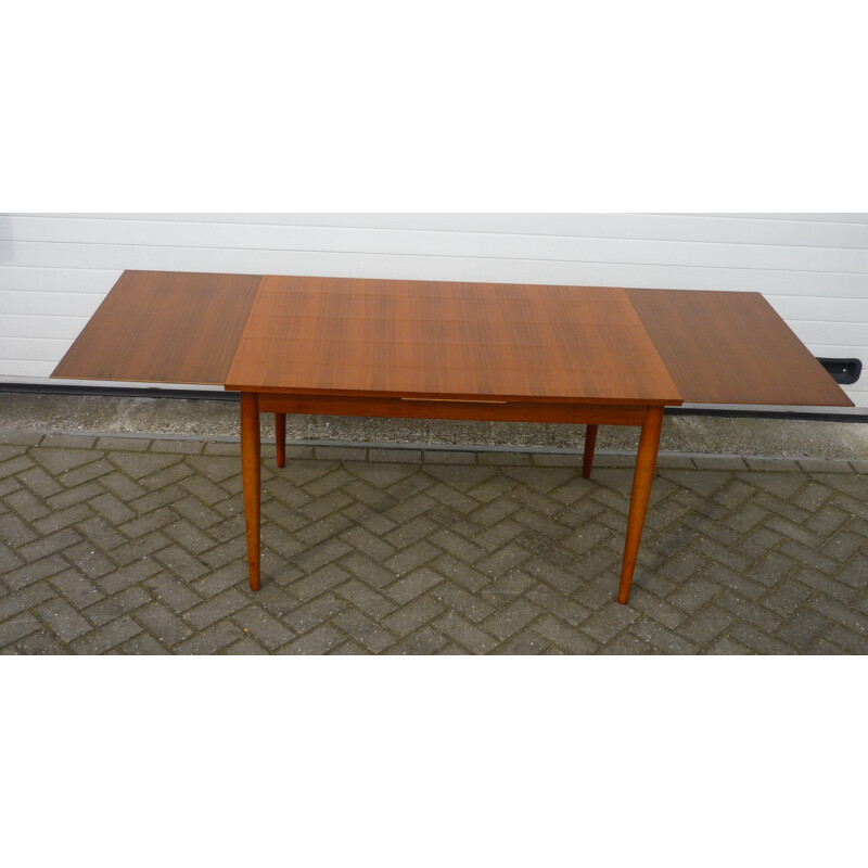 Lübke dining set in rosewood and fabric - 1970s