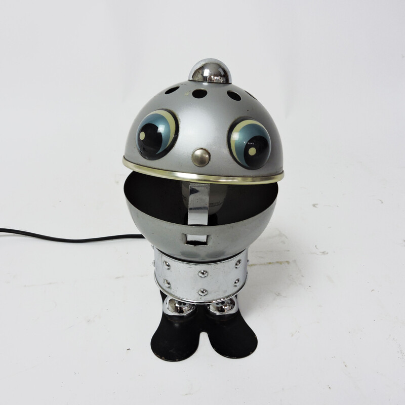 Vintage robot lamp by Satco, Italy, 1970s