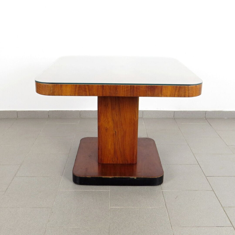 Vintage dining table in wood, Czechoslovakia