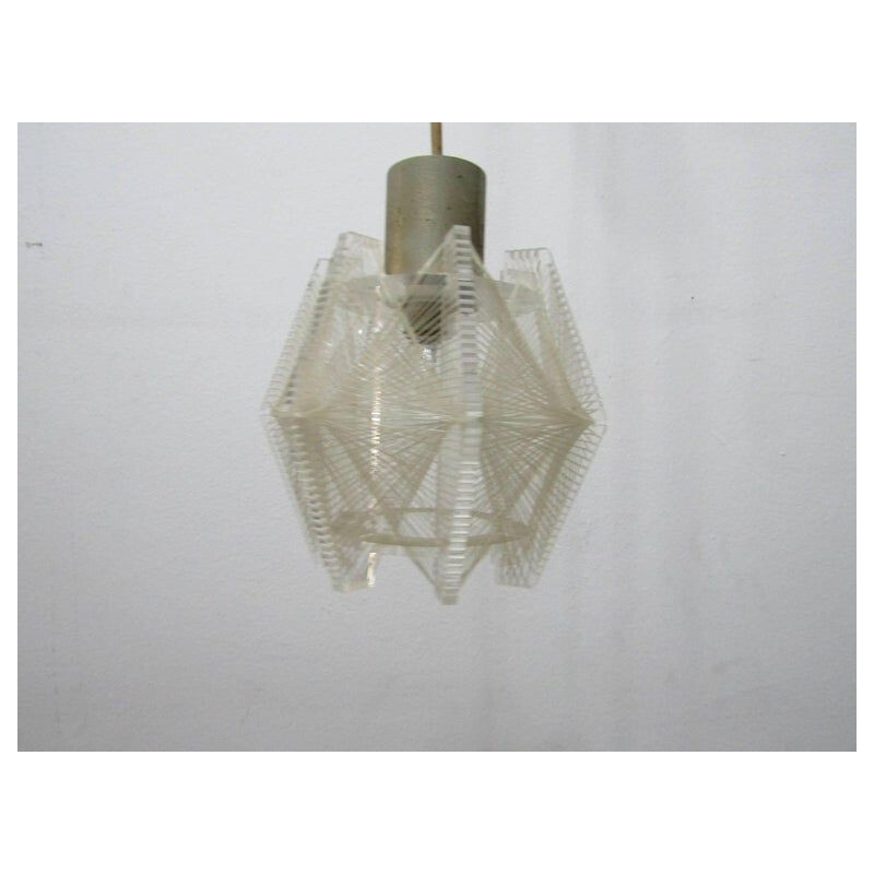 Vintage pendant lamp by Paul Secon for Sompex, Germany, 1960s