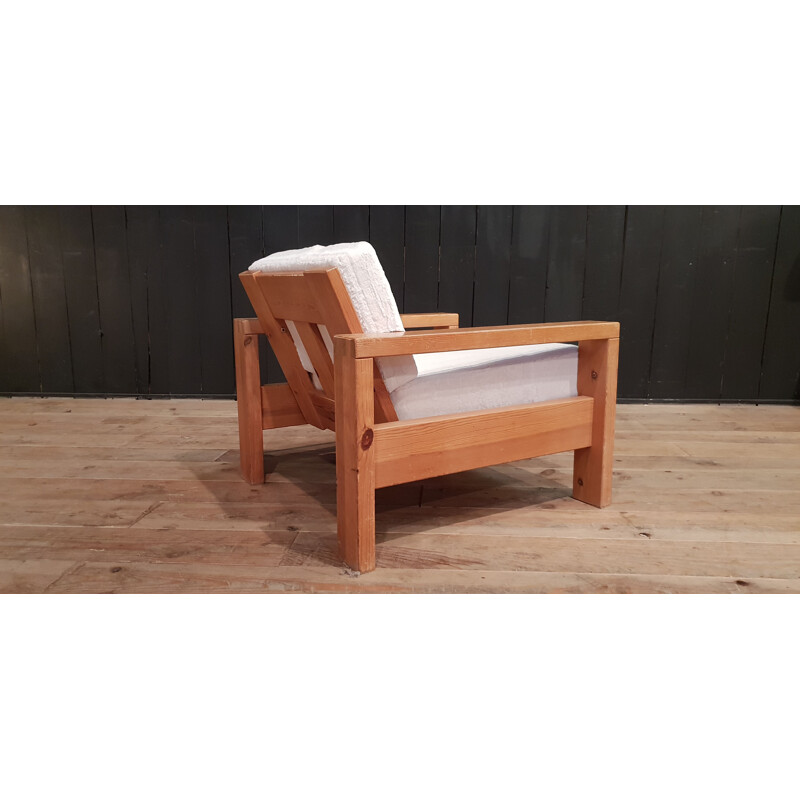 Set of 2 vintage Asko oak armchairs