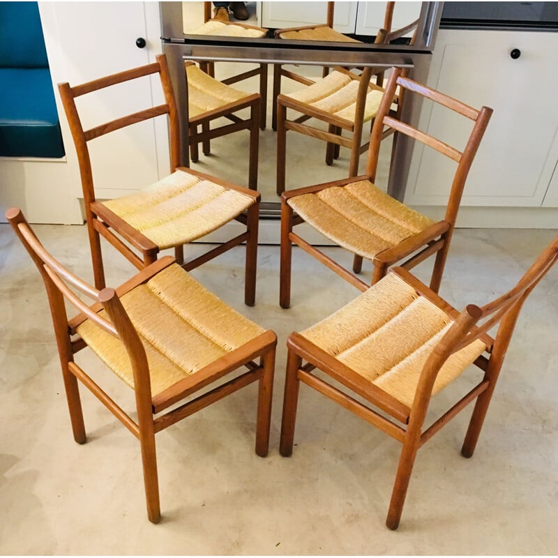 Ensemble de 4 chaises vintage 