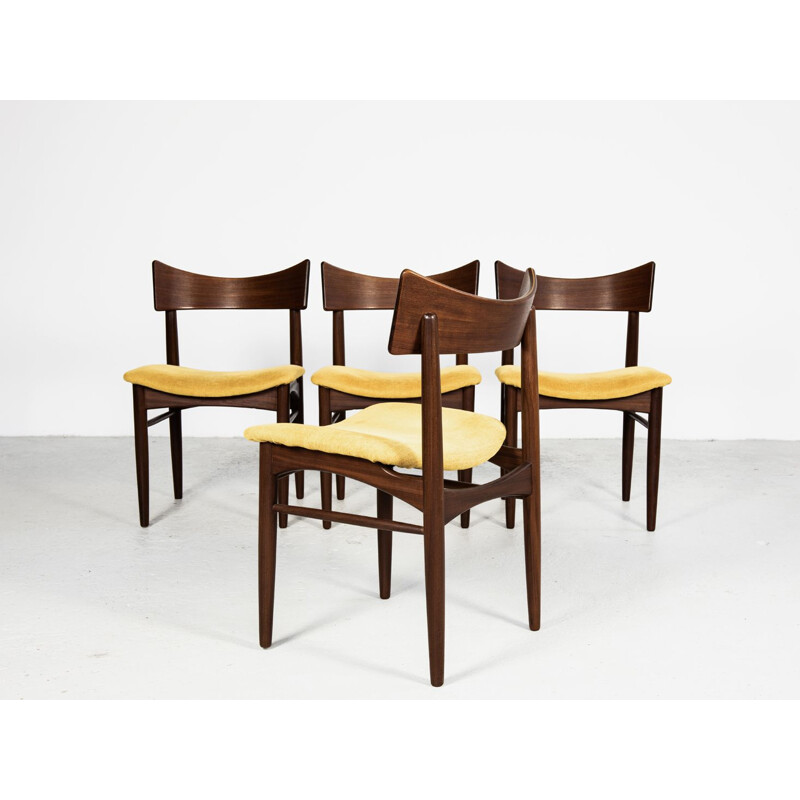 Set of 4 vintage Danish chairs in teak 1960