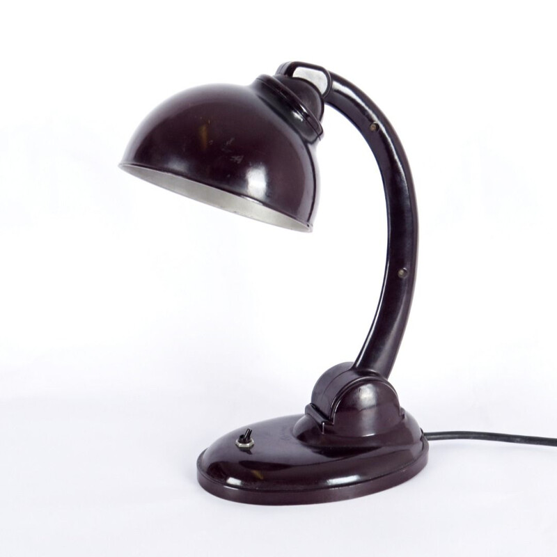 Purple vintage Table Lamp by Eric Kirkman Cole during 1930