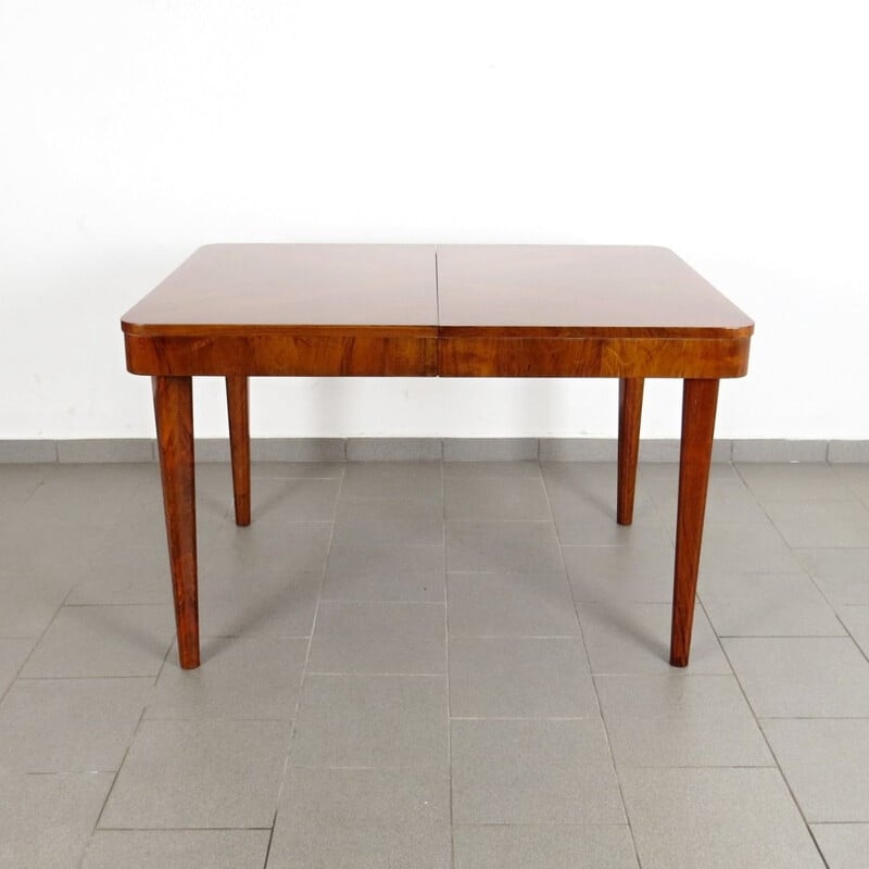 Vintage extendable Dining table by Jindrich Halabala 1940