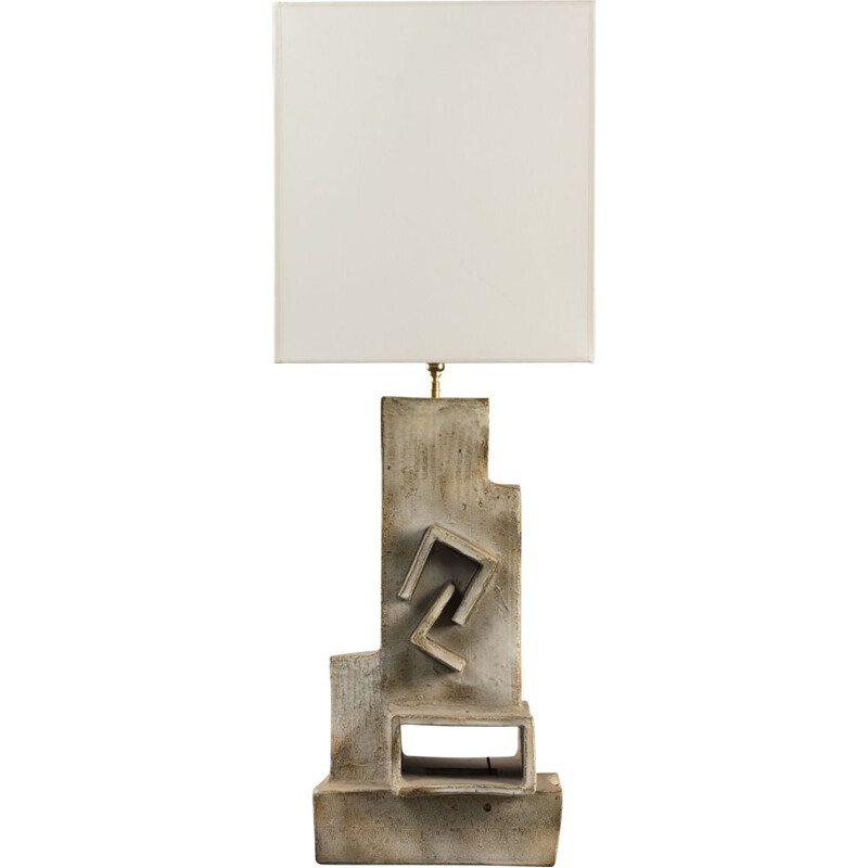 Vintage keramische lamp van Marius Bessone, 1960