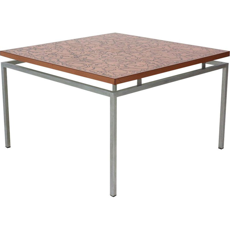 Vintage copper coffee table, 1960