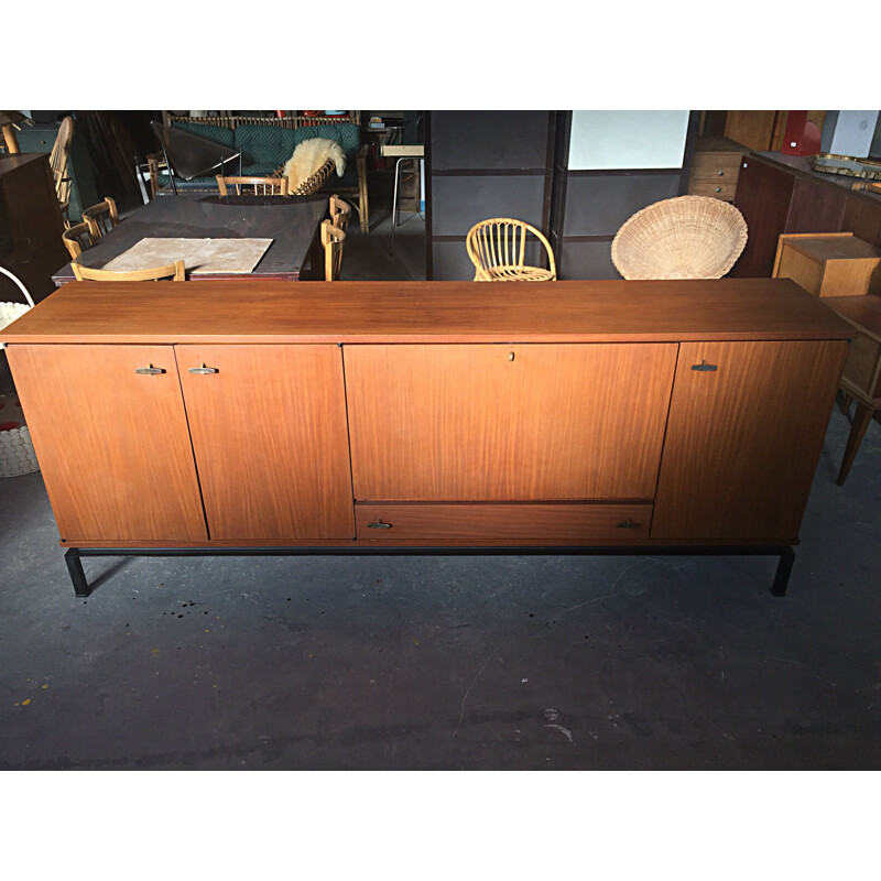 Alvéole vintage sideboard in rosewood, GASCOIN - 1960s