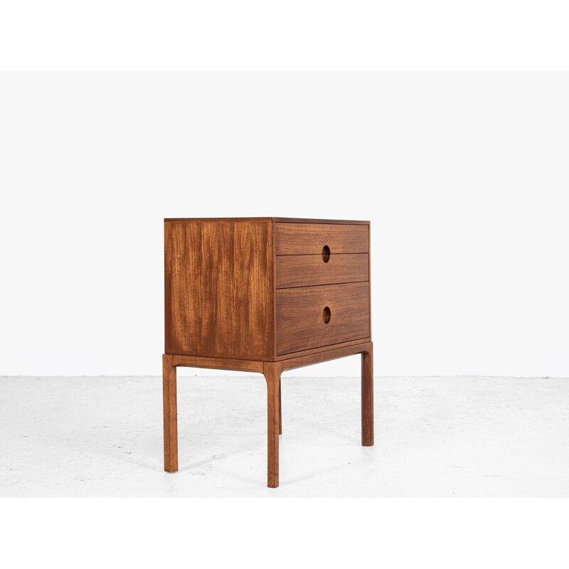 Vintage chest of 3 drawers in teak by Kai Kristiansen for Aksel Kjersgaard, 1960s