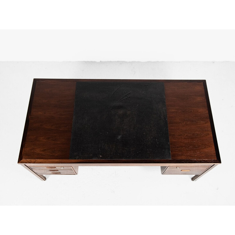 Vintage desk in rosewood and leather by Søren Willadsen, 1960s