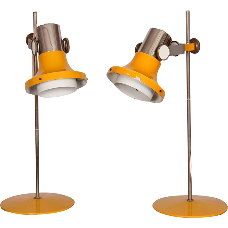 Set of 2 vintage lamps by Pavel Grus for Kamenicko Senov, 1960