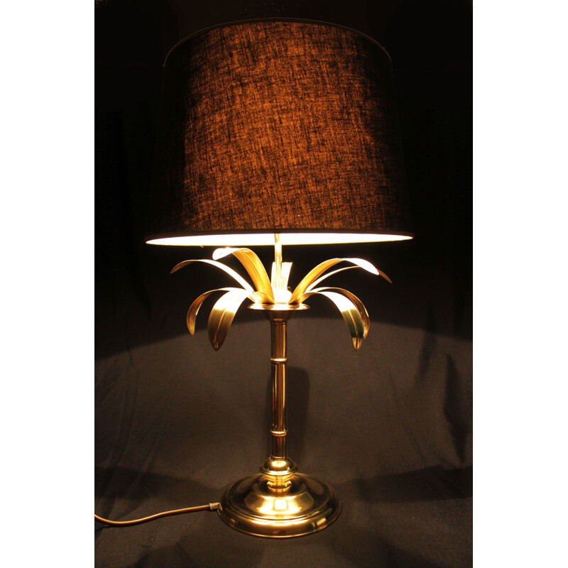 Lampada vintage in bambù, stile Hollywood Regency, 1960