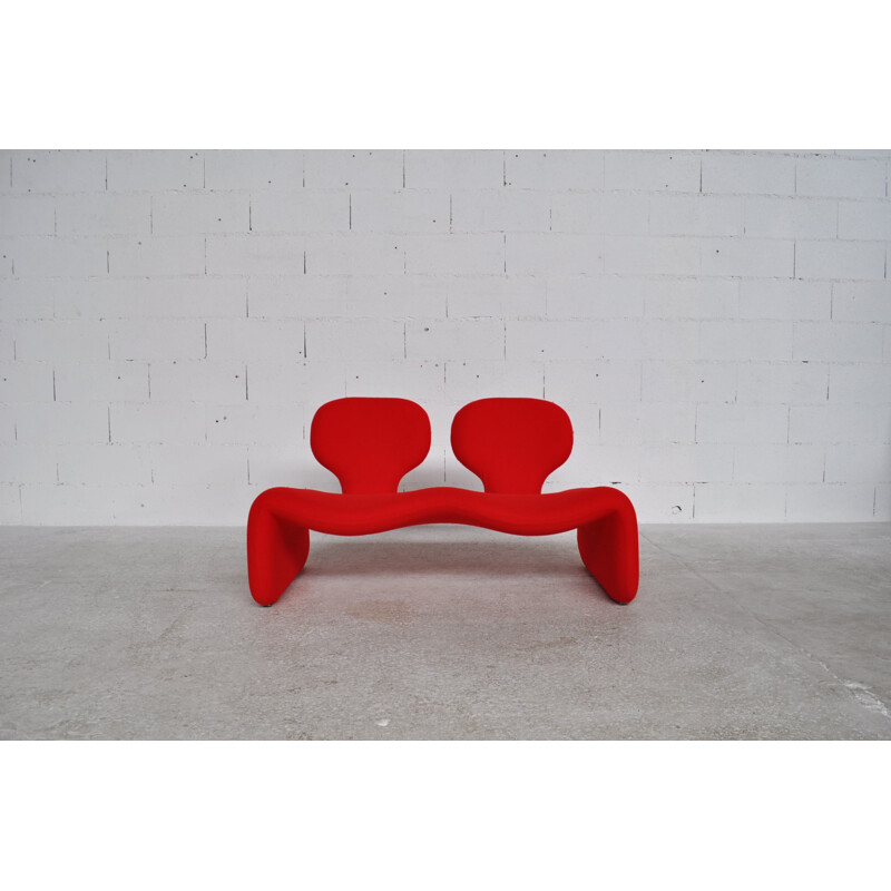 Airbone Djinn 2-seater sofa in steel, Olivier MOURGUE - 1970s