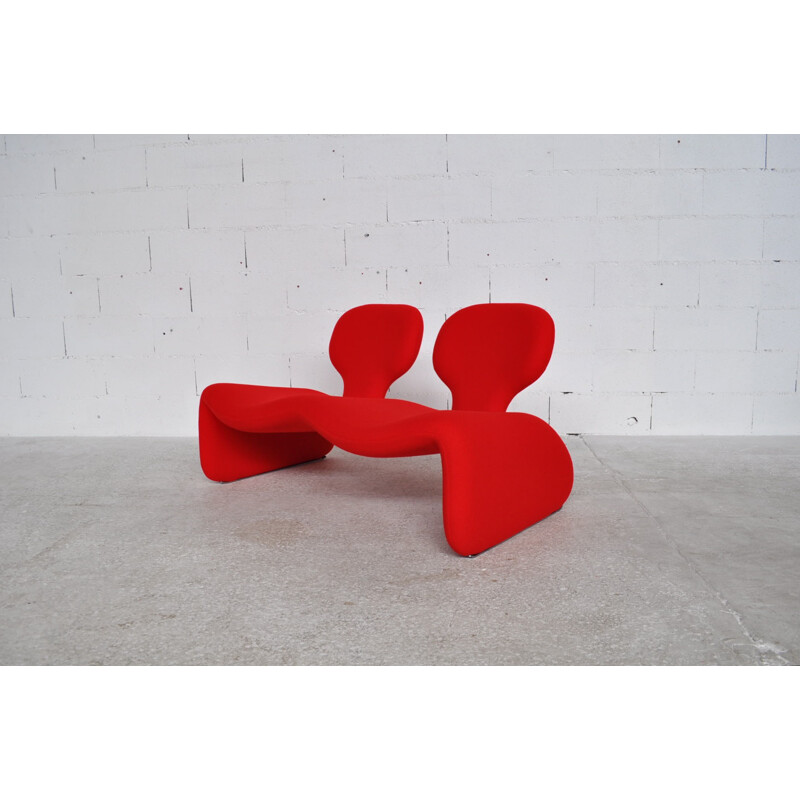 Airbone Djinn 2-seater sofa in steel, Olivier MOURGUE - 1970s