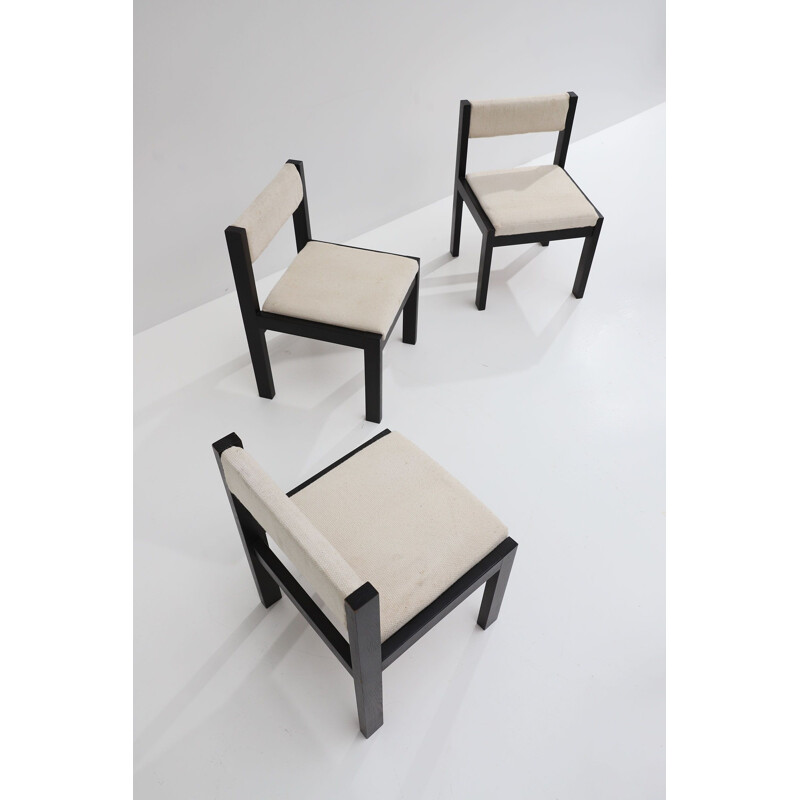Ensemble de 6 chaises en bois vintage, 1970
