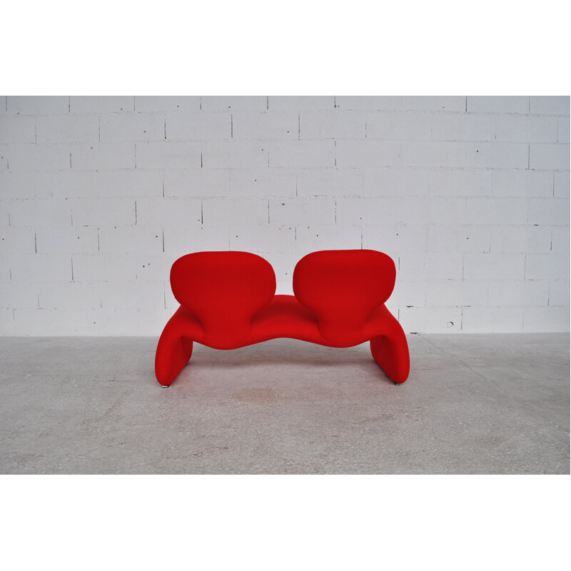 Airbone Djinn 2-seater sofa in steel, Olivier MOURGUE - 1970s