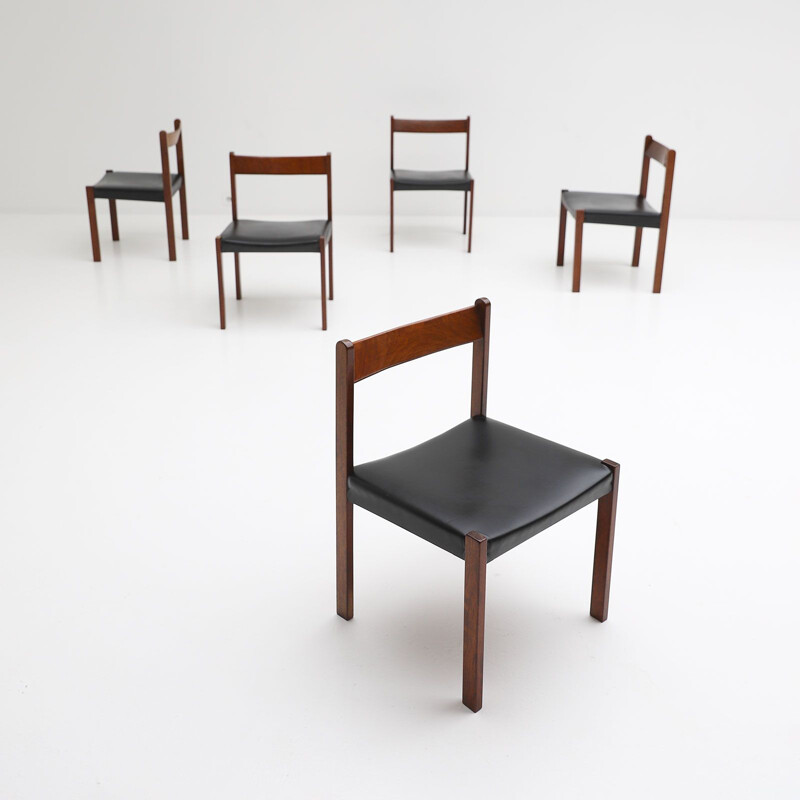 Set of 5 vintage dining chairs by Alfred Hendrickx for Belform, 1970s 