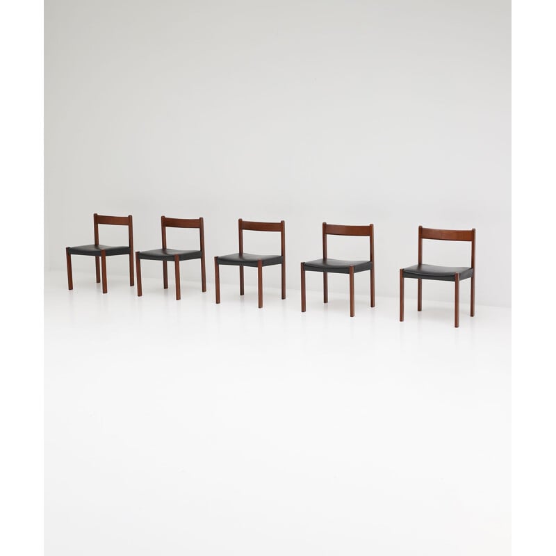 Set of 5 vintage dining chairs by Alfred Hendrickx for Belform, 1970s 