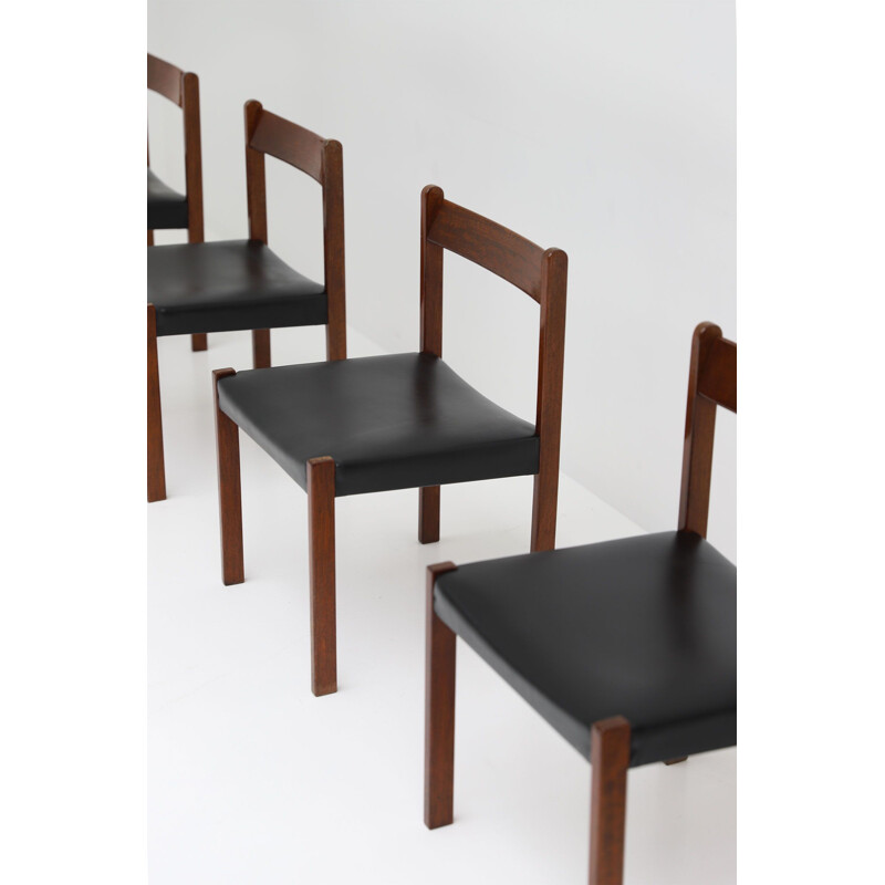 Set of 5 vintage dining chairs by Alfred Hendrickx for Belform, 1970s 