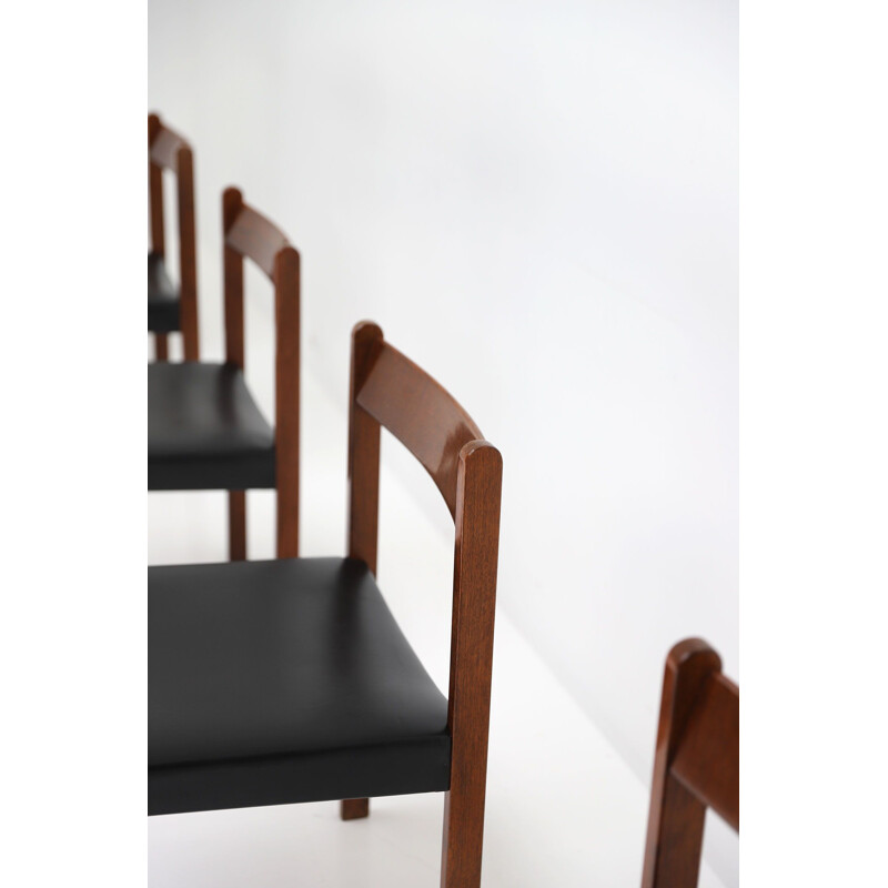 Set of 5 vintage dining chairs by Alfred Hendrickx for Belform, 1970s 