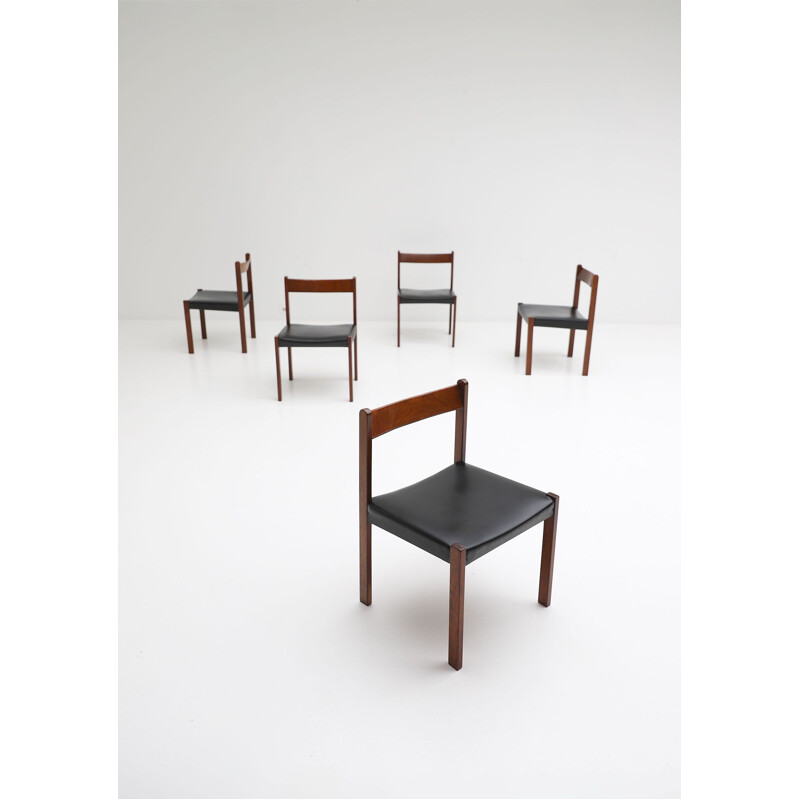 Set of 5 vintage dining chairs by Alfred Hendrickx for Belform, 1970s 