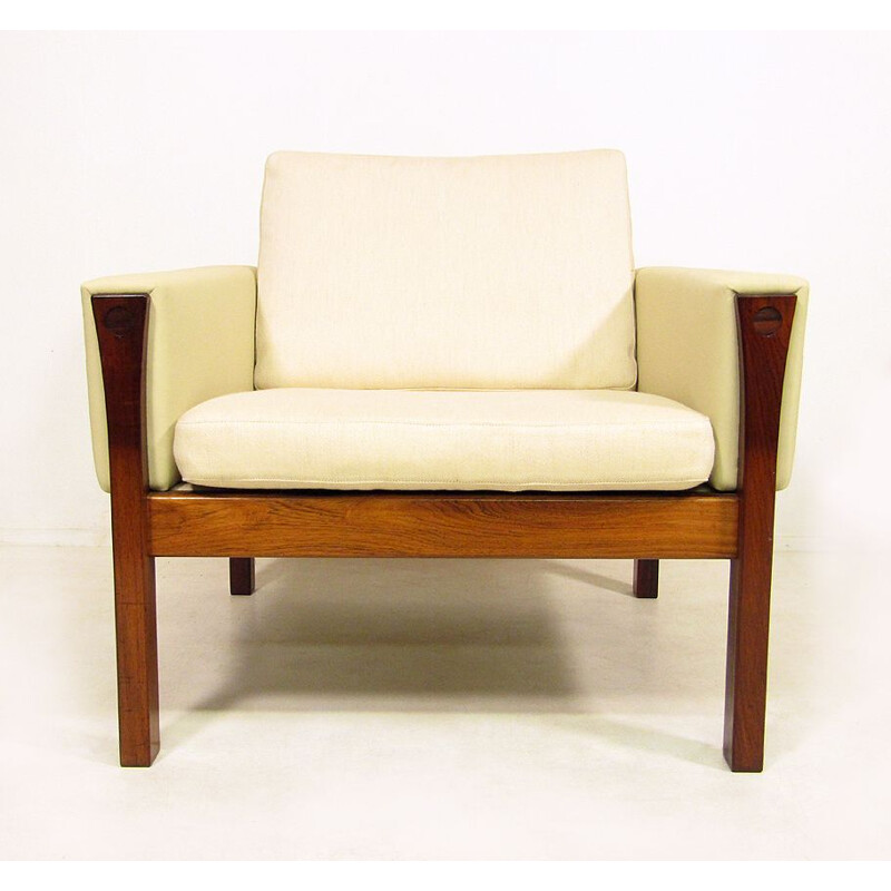 Pair of vintage rosewood armchairs by Hans Wegner, 1960