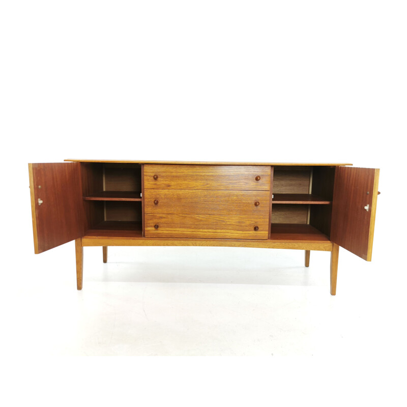 Teak & Oak vintage sideboard, 1970s