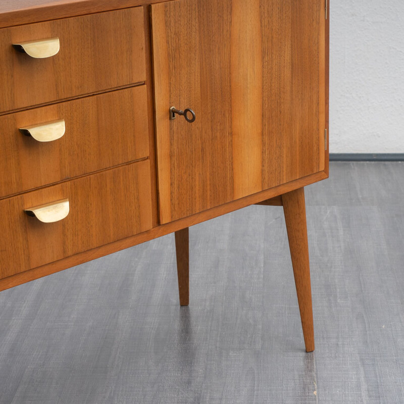 Vintage chest of drawers in walnut from WK, Germany 1950