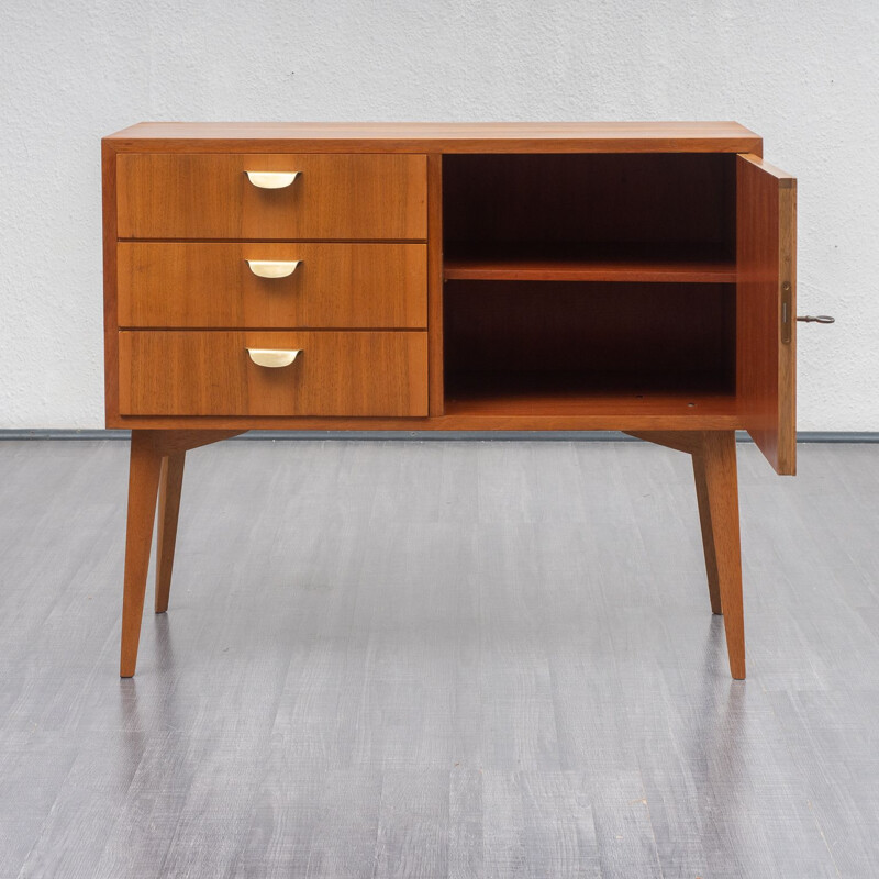 Vintage chest of drawers in walnut from WK, Germany 1950