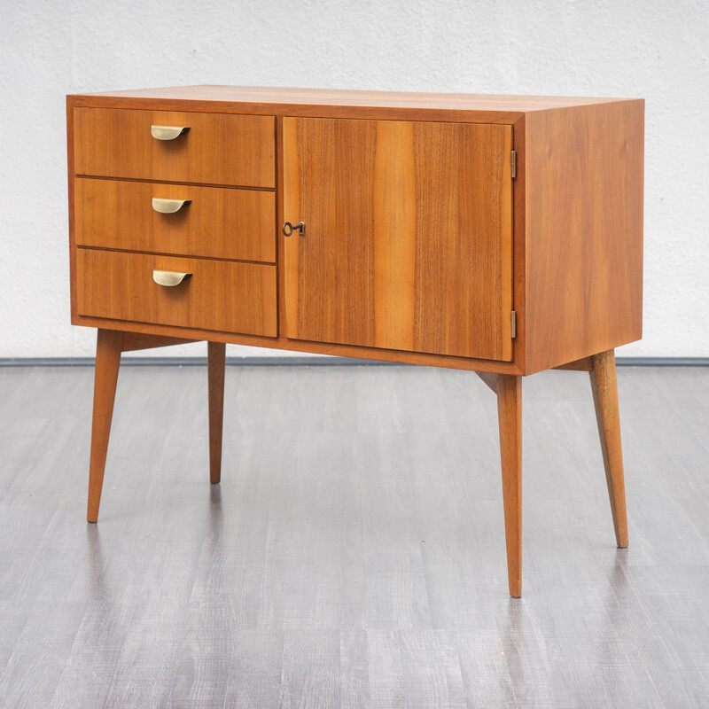 Vintage chest of drawers in walnut from WK, Germany 1950