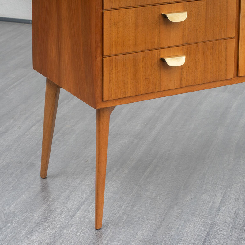 Vintage chest of drawers in walnut from WK, Germany 1950