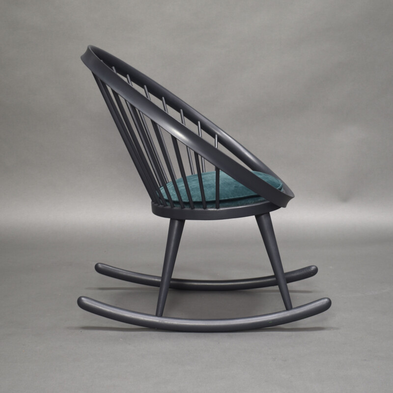 Vintage Rocking Chair Circle von Yngve Ekstrâm Schweden, 1960