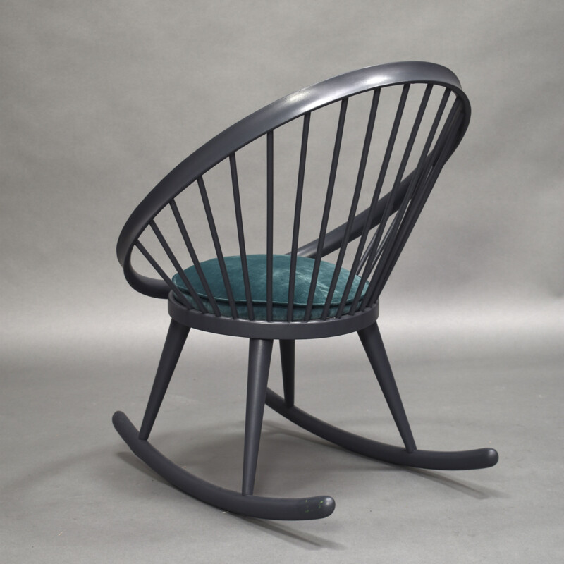 Vintage rocking chair Circle by yngve ekström Sweden, 1960