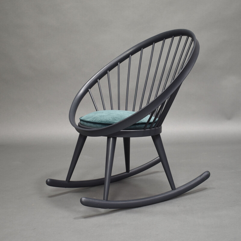 Vintage rocking chair Circle by yngve ekström Sweden, 1960