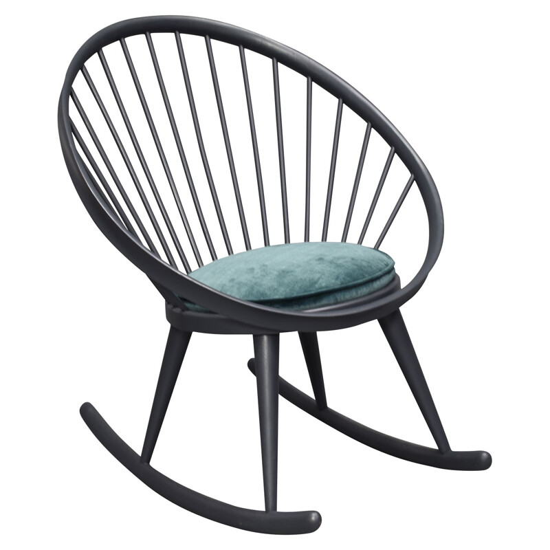 Vintage rocking chair Circle by yngve ekström Sweden, 1960