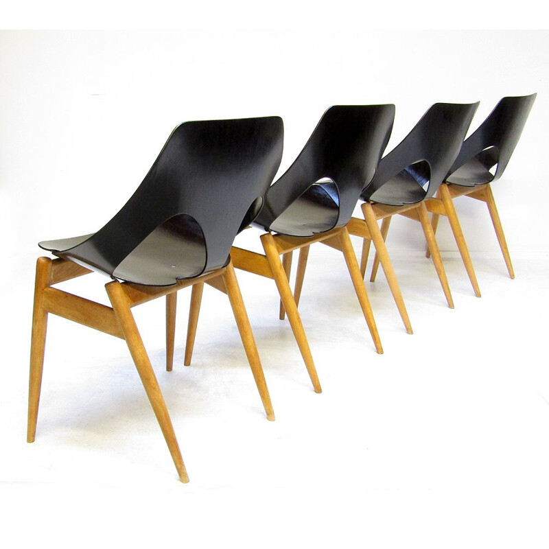 Set of 4 Jason Dining Chairs by Carl Jacobs for Kandya