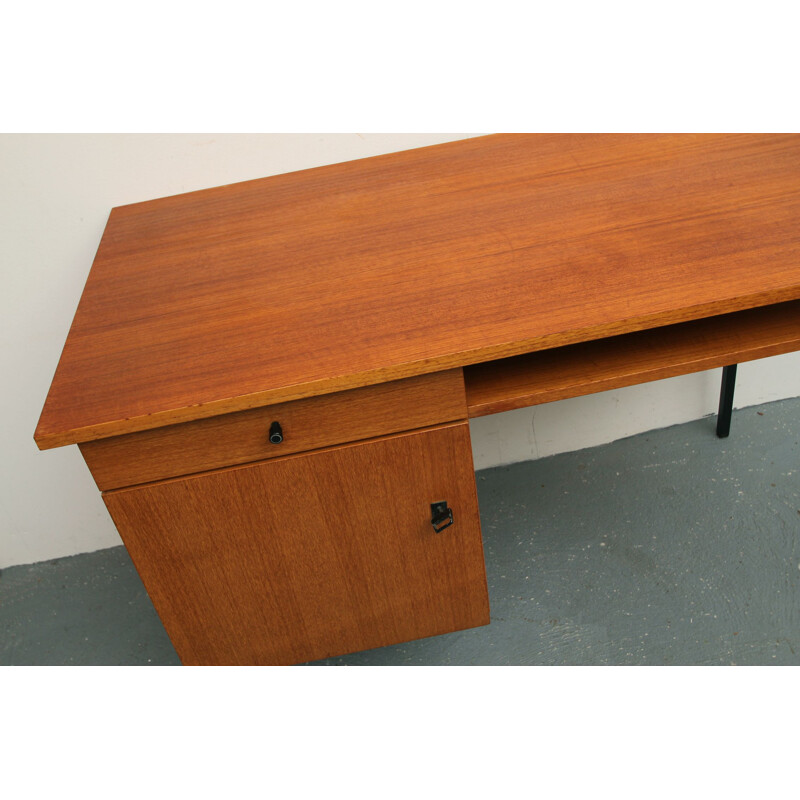 Vintage desk in teak and metal, 1960