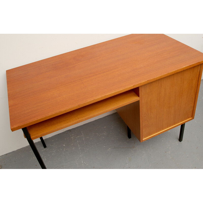 Vintage desk in teak and metal, 1960