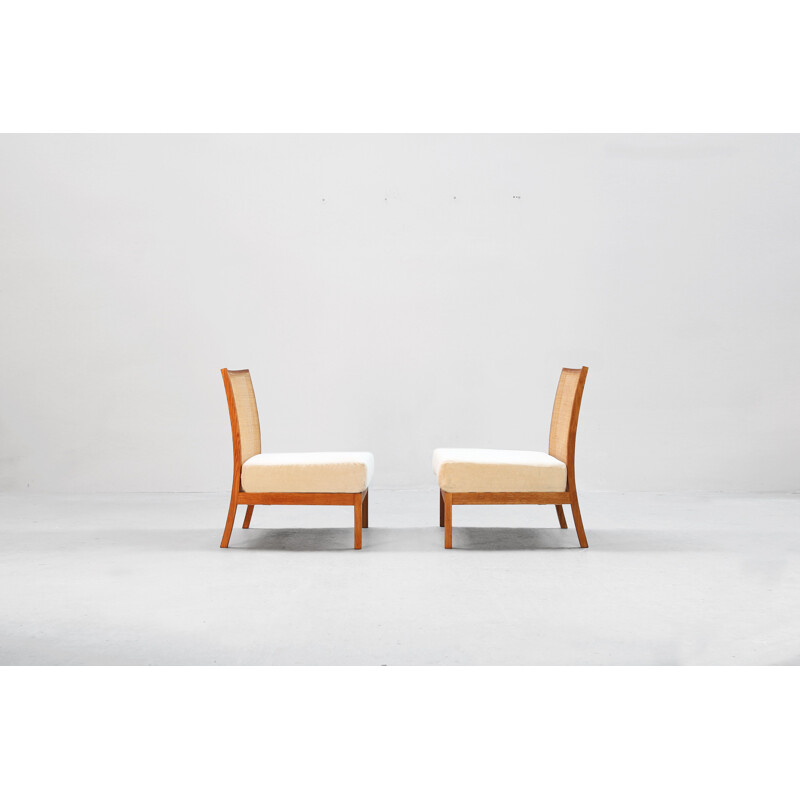 Pair of vintage Danish armchairs, 1980