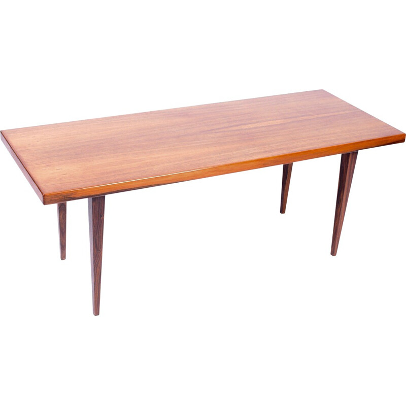 Silkeborg side table in afro teak - 1950s