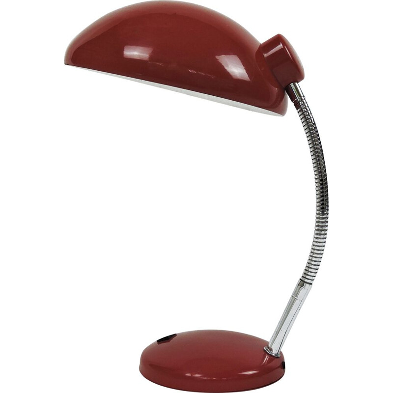 Lampada d'epoca regolabile, rossa, 1950