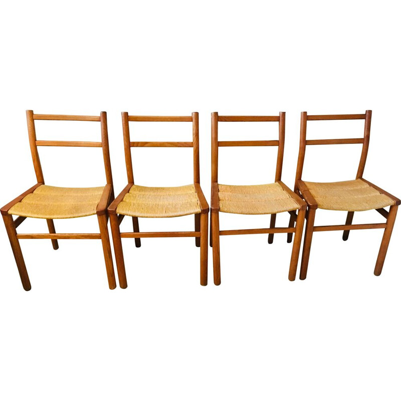Ensemble de 4 chaises vintage 