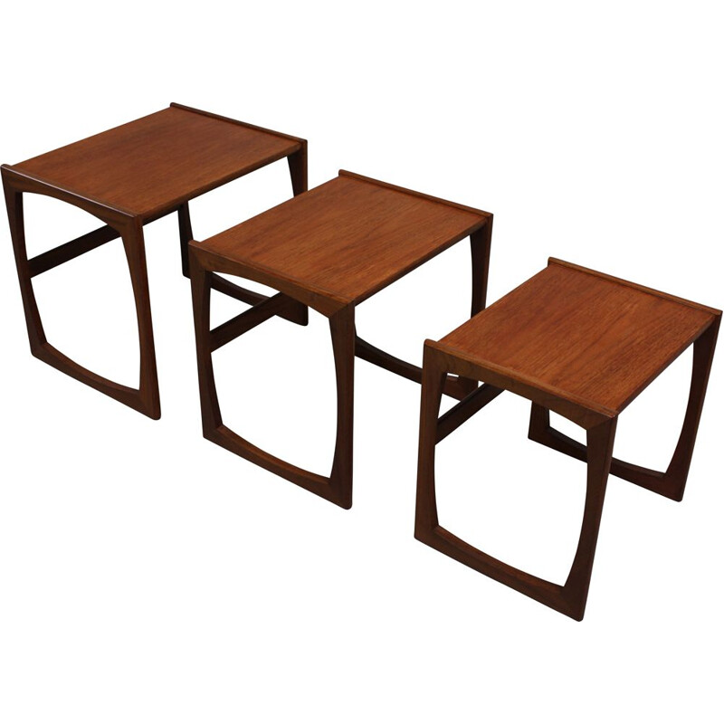 Vintage Quadrille Nesting Tables in Teak from G-Plan, 1960